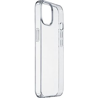 Funda - CellularLine CLEARDUOIPH13T, Para Apple iPhone 13, Rígida, Trasera, Antibacteriana, Transparente