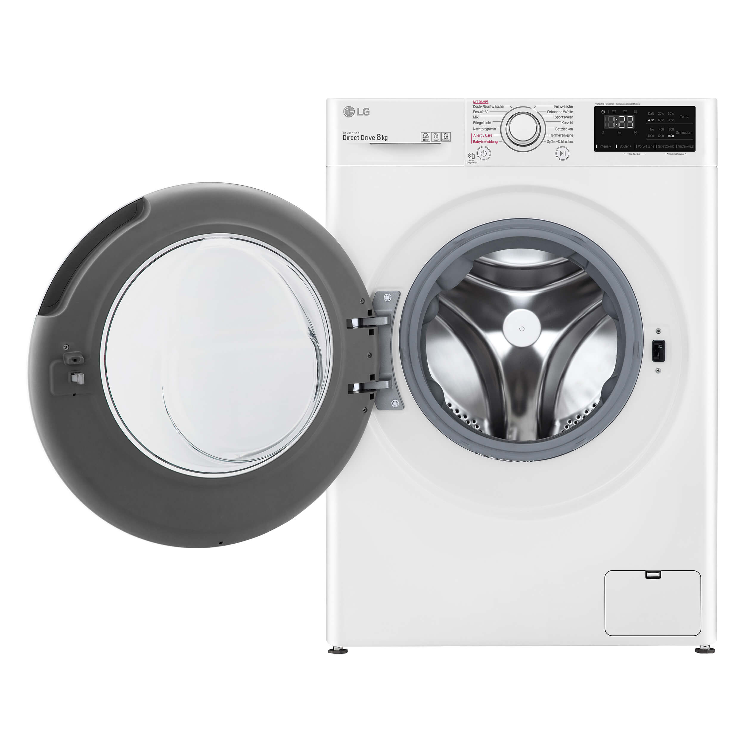 LG F14WM8LN0B Waschmaschine (8 kg, 1360 U/Min., B)