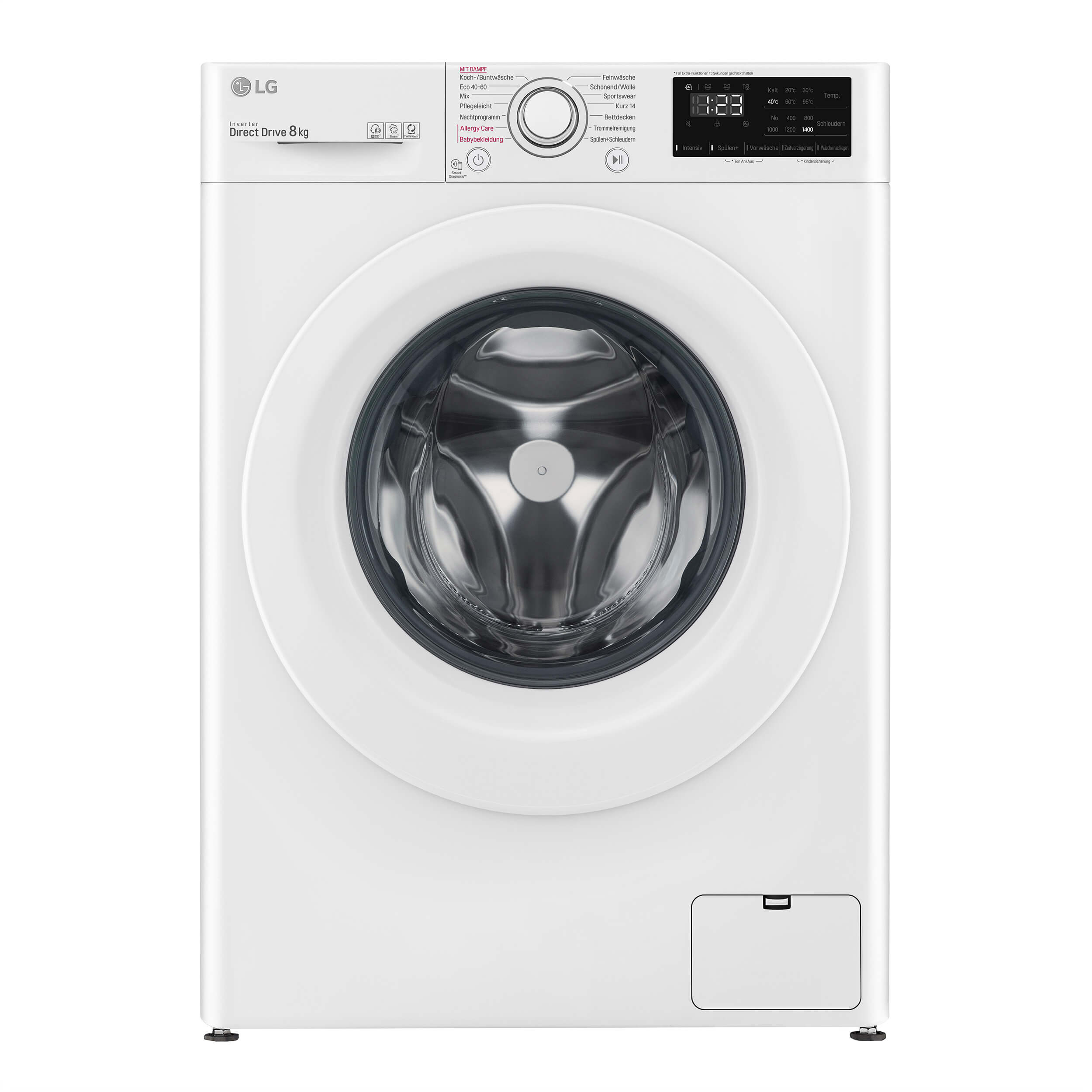 LG F14WM8LN0B Waschmaschine (8 kg, 1360 U/Min., B)