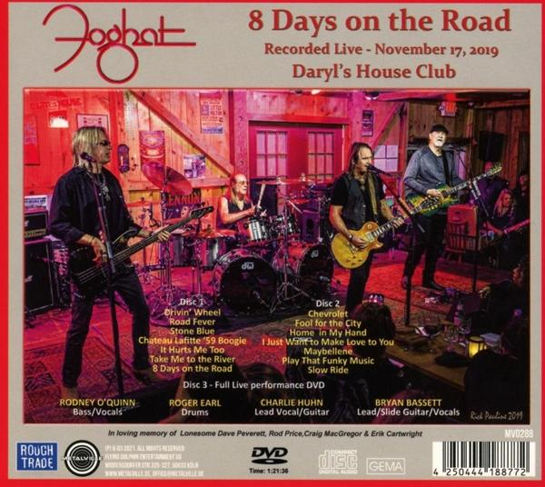Foghat - 8 Days On The Road (2CD+DVD/Digipak)  - (CD + DVD Video)