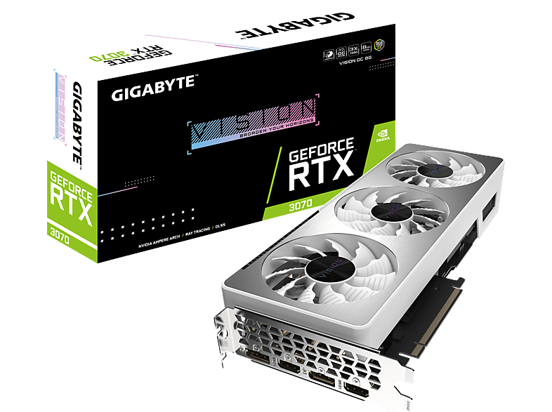 Grafikkarte GIGABYTE GeForce RTX™ 3070 Vision OC 8 GB 2.0 (GV-N3070-8GD ...