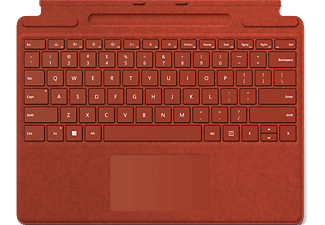 MICROSOFT Surface Pro Signature Keyboard - Clavier (Rouge coquelicot)