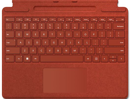 MICROSOFT Surface Pro Signature Keyboard - Clavier (Rouge coquelicot)
