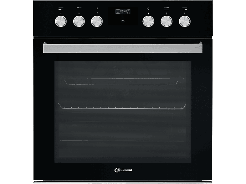 BAUKNECHT HEKO BLACK 500 P, Einbauherdset (Elektro-Kochfeld herdgebunden, A+, 65 l)
