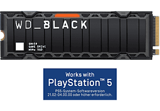 WD _Black™ SN850 mit Kühlkörper - Works with PlayStation™ 5*,, Gaming SSD, Schwarz