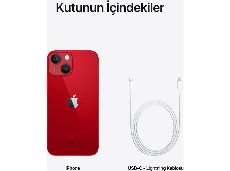 APPLE iPhone 13 Mini 128 GB Akıllı Telefon Kırmızı MLK33TU/A Fiyat
