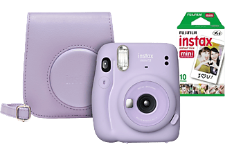 INSTAX Mini 11 Lirac Purple + Mini Film 10-pack + Väska - Bundle