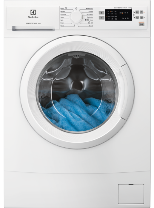 ELECTROLUX EW6SN526W PerfectCare keskeny elöltöltős mosógép, 6 kg, 1200 f/p.