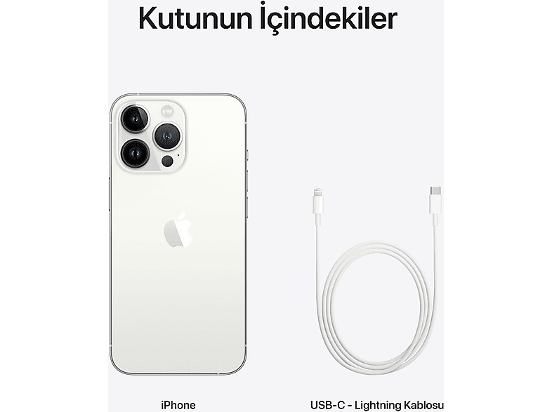 APPLE iPhone 13 Pro 256 GB Akıllı Telefon Silver MLVF3TU/A Fiyat