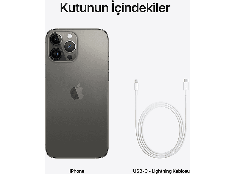 APPLE iPhone 13 Pro Max 256 GB Akıllı Telefon Graphite MLLA3TU/A