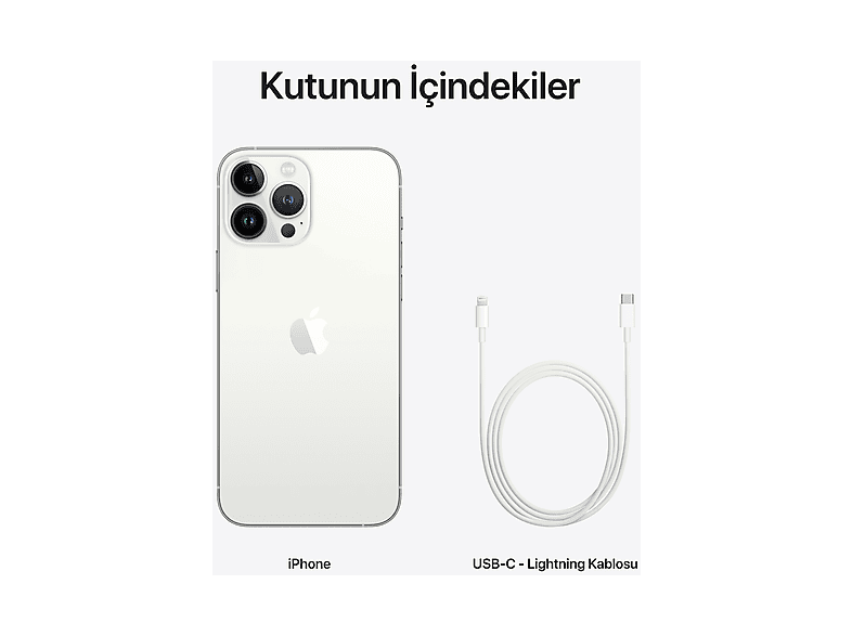 ☺︎︎︎︎iPhone13 Pro MAX Silver 本体 イヤフォン付き APPLE iPhone 13 Pro Max 512 GB Akıllı Telefon Silver MLLG3TU/A