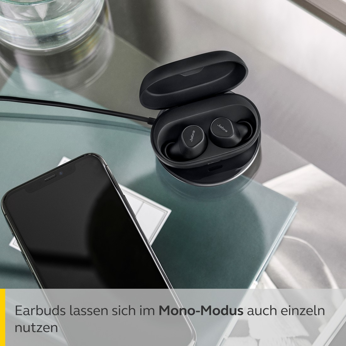 JABRA Elite 7 Pro, ANC, anpassbarem Bluetooth In-ear Kopfhörer mit Schwarz