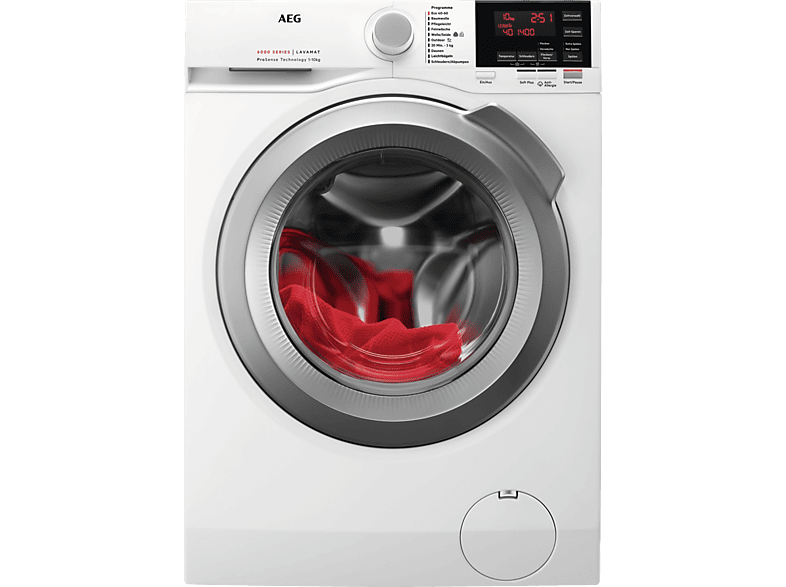 Waschmaschine AEG L6FBF66405 Serie 6000 mit ProSense Mengenautomatik  Waschmaschine (10 kg, 1351 U/Min., A, Ja) | MediaMarkt