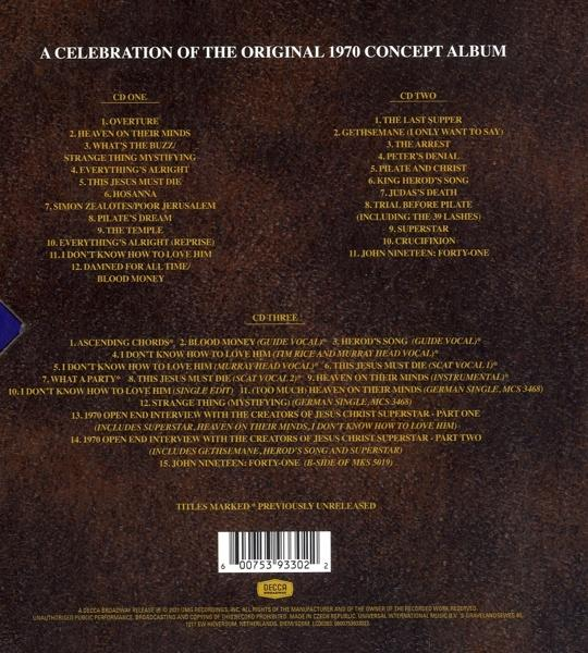 Andrew Lloyd Webber - Jesus Christ Superstar-50th Anni.(Ltd.3CD Box)  - (CD)
