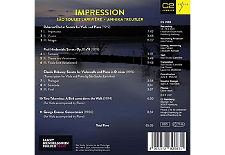 Larivière,Sào Soulez/Treutler,Annika - Impression  - (CD)