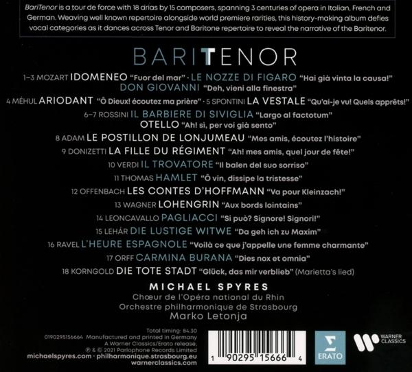Text auf der Rückseite einer CD-Hülle, einschließlich Songtiteln, Künstlernamen und Copyright-Informationen.