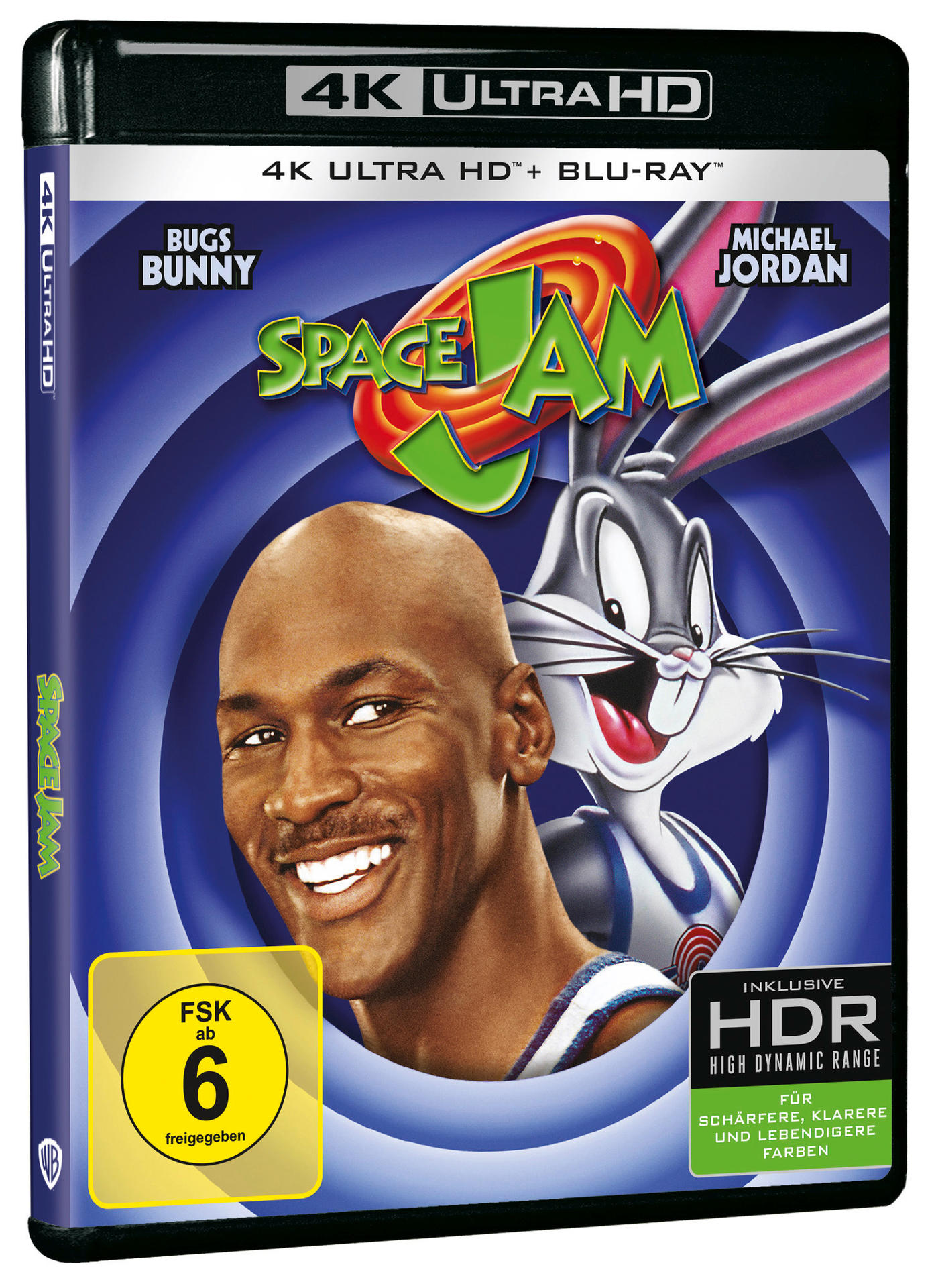 Space Jam DVD mit Michael Jordan und Bugs Bunny auf dem Cover.