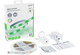 DELTACO Smart Home LED szalag KIT, RGB és hideg fehér, 3 méter, WiFi (SH-LS3M)