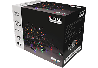 ENTAC Karácsonyi IP44 180 LED, füzér, színes, 14m (ECL-180-MC)