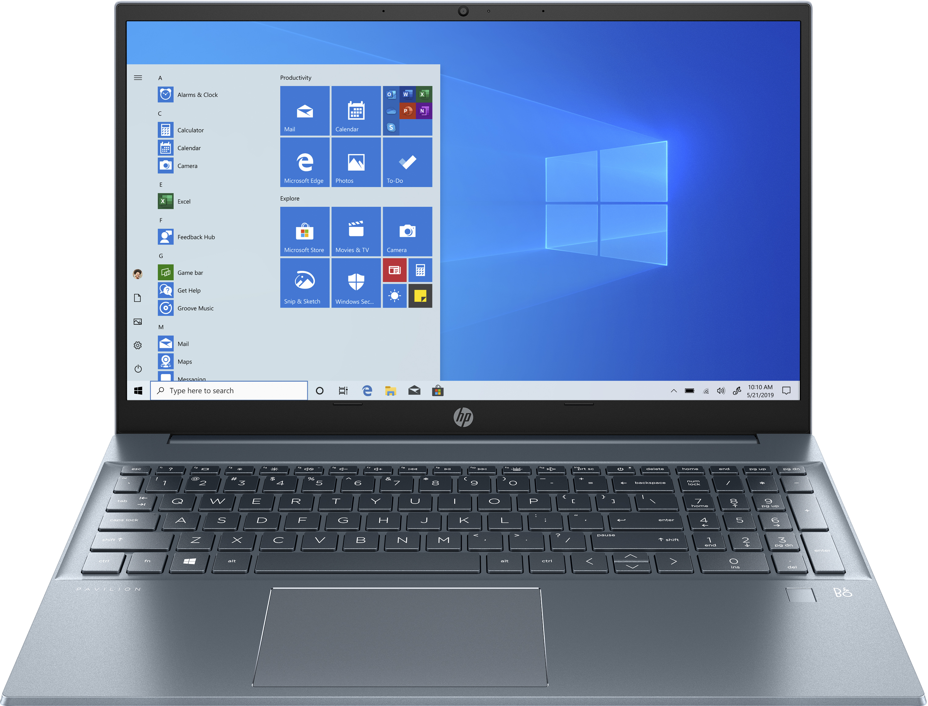 Portátil - HP 15-eh1003ns, 15.6" FHD, AMD Ryzen™ 5 5500U, 16 GB, 1 TB SSD,Gráficos AMD Radeon™, W10, Azul Nube