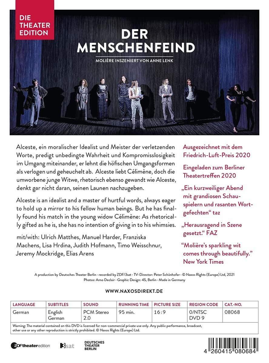 Der Menschenfeind DVD
