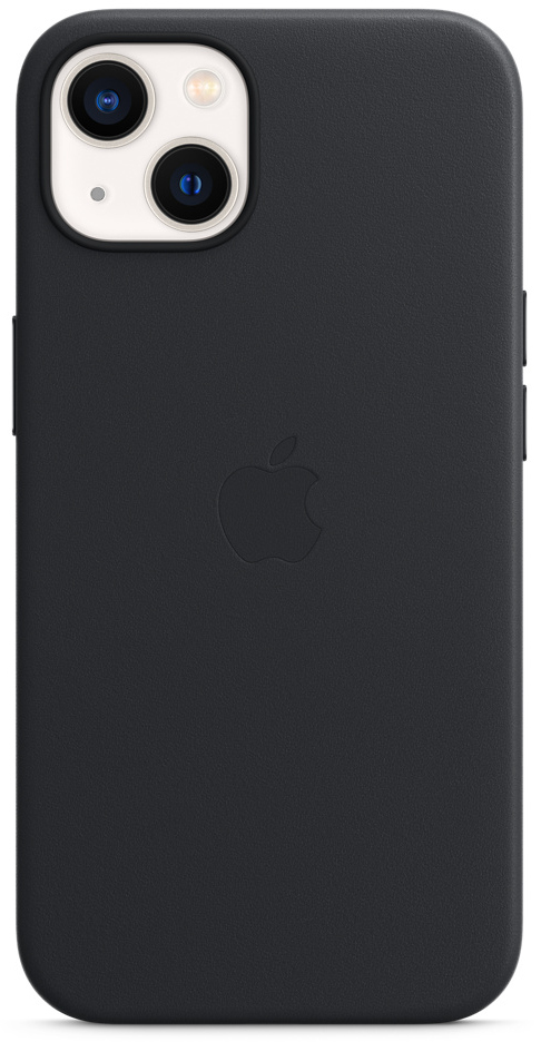 Zwarte Apple iPhone-hoes met het Apple-logo.