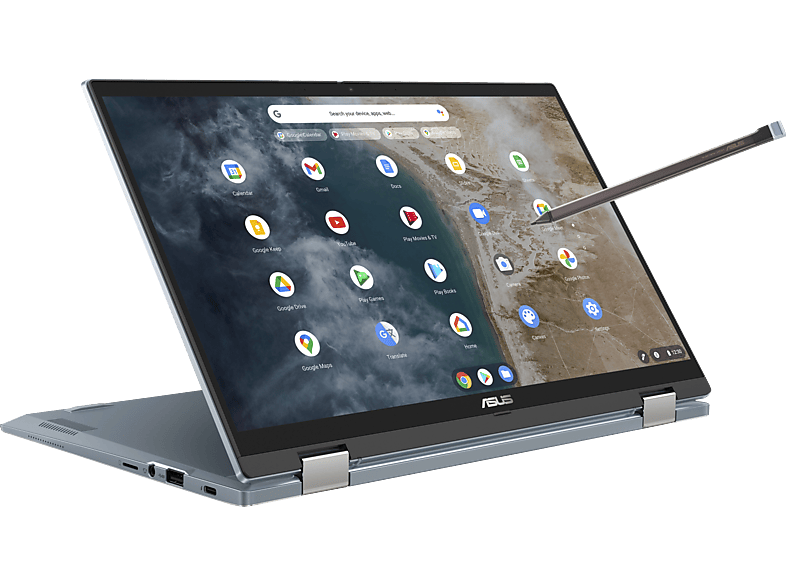 ASUS Flip CX5 Iris® Google Display, OS Blue i7-1160G7 SSD, Chrome Chromebook, Intel®, Xe, Prozessor, GB 14 RAM, Intel® (CX5400FMA-AI0078), 16 Zoll 512 mit GB Al