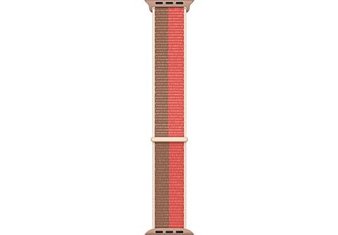 APPLE Watch Sport Loop Band, 45mm, Tejido de nailon transpirable con cierre adhesivo, Pomelo rosa/Canela