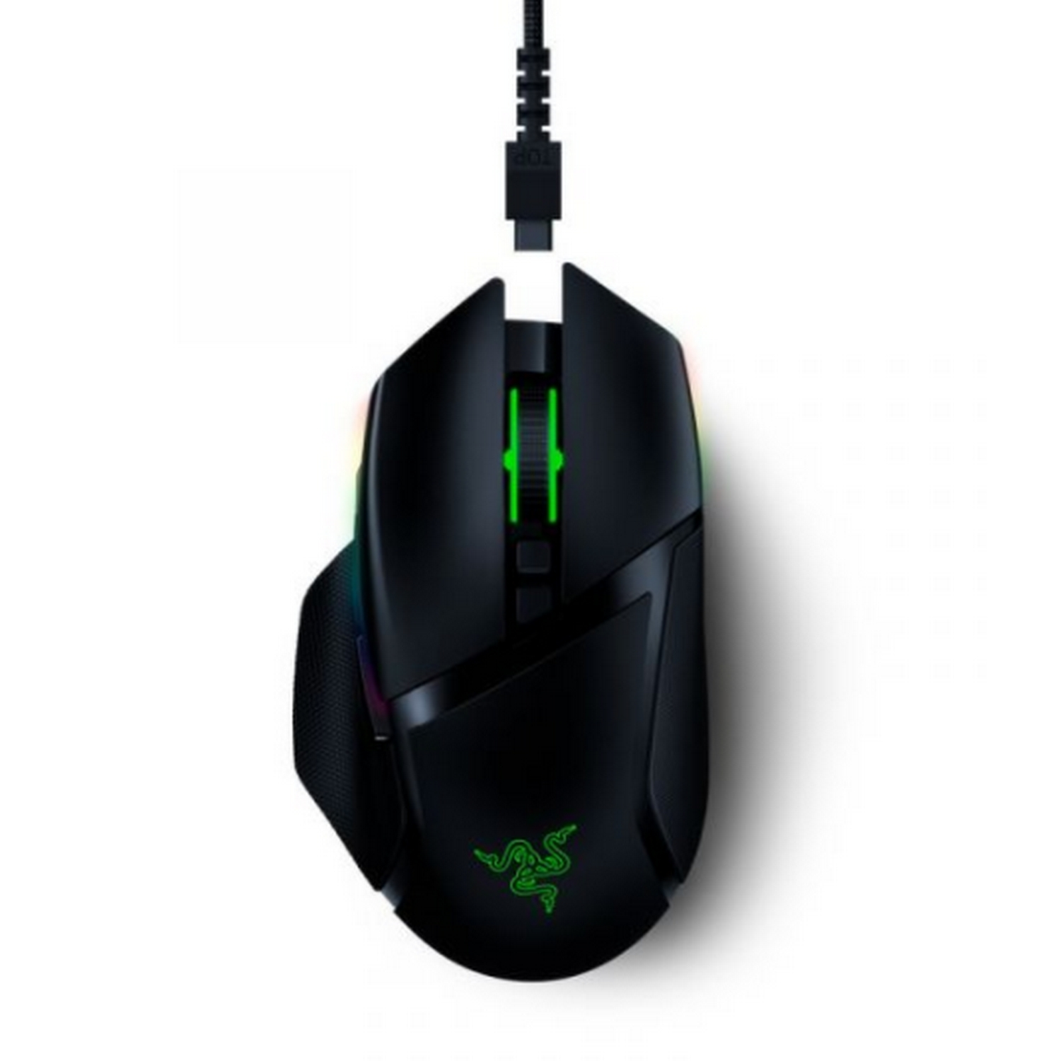 Ratón gaming - Razer Basilisk Ultimate, Inalámbrico, 20.000 ppp, 11 Teclas, USB, Autonomía 100 h, Negro