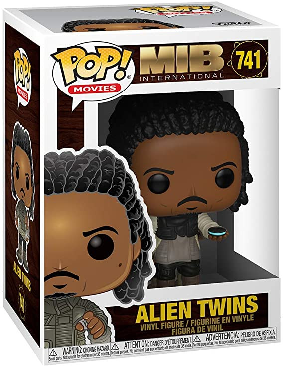 Box of a Funko Pop! Movies figure of Alien Twins from Men in Black, with figure displayed.
