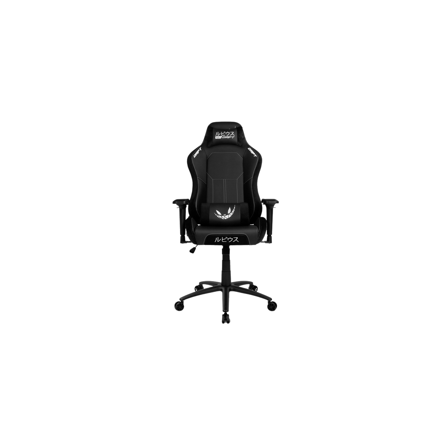 Silla Gaming Drift rubius especial 4d base 70 cm nailon ajustable 90135º poliuretano negro dr250ru oficial elrubiusmecanismo mariposa respaldo reclinable polipiel con acabados ante reposabrazos cervical dr250