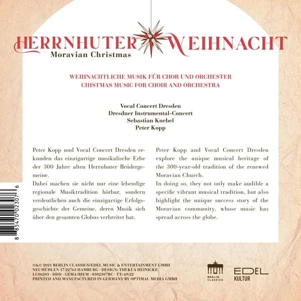 Peter Vocal Concert Dresden & Kopp - Herrnhuter Weihnacht  - (CD)