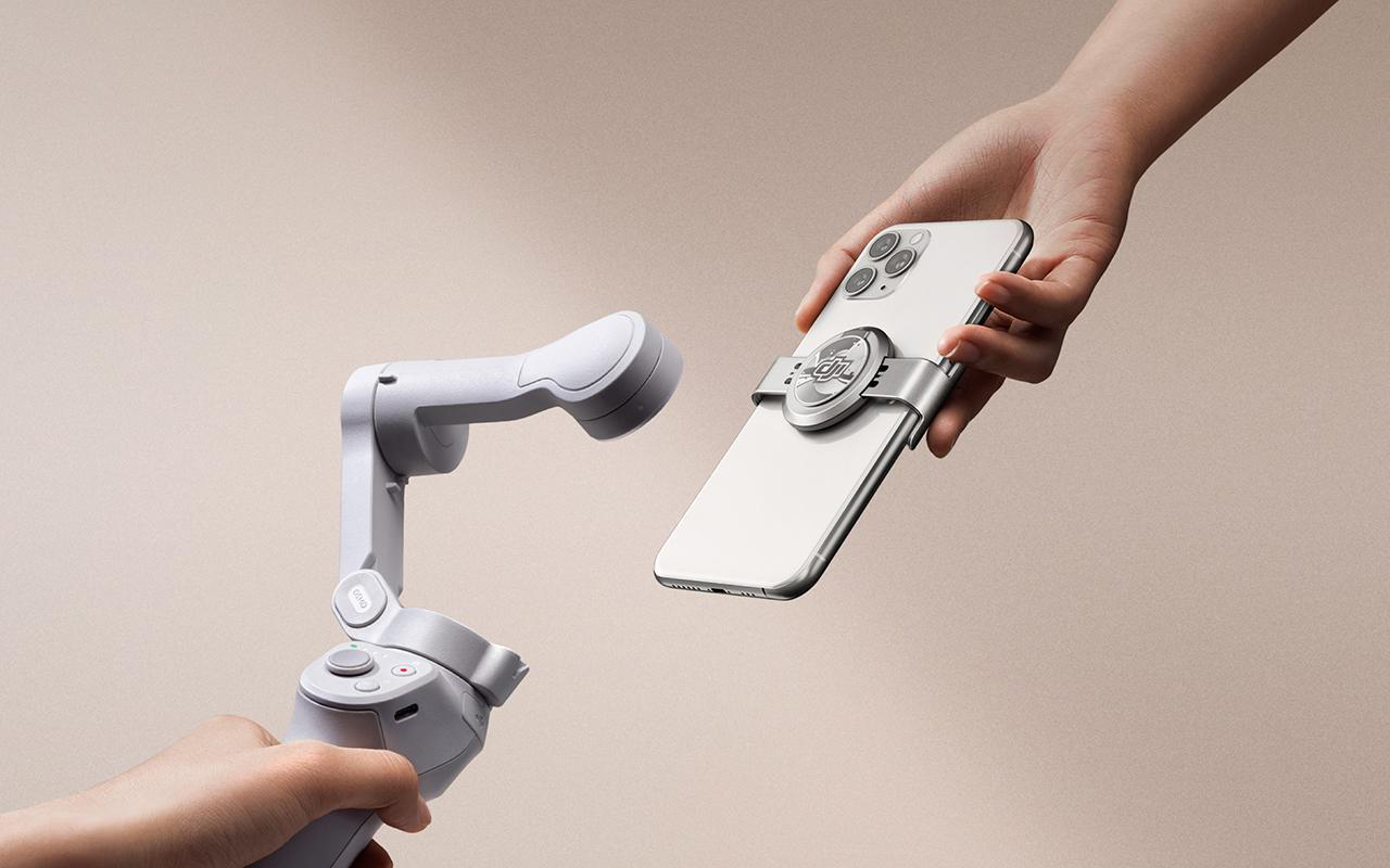 DJI OM 4 SE Stabilisator, Hellgrau