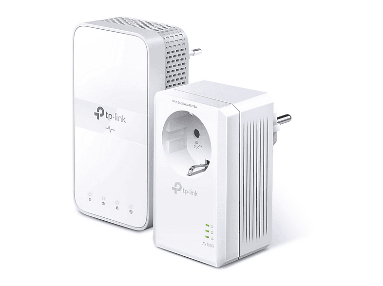 TP-Link AC1200 AV1000 Gigabit WLAN Powerline Adapter Kit mit Steckdose