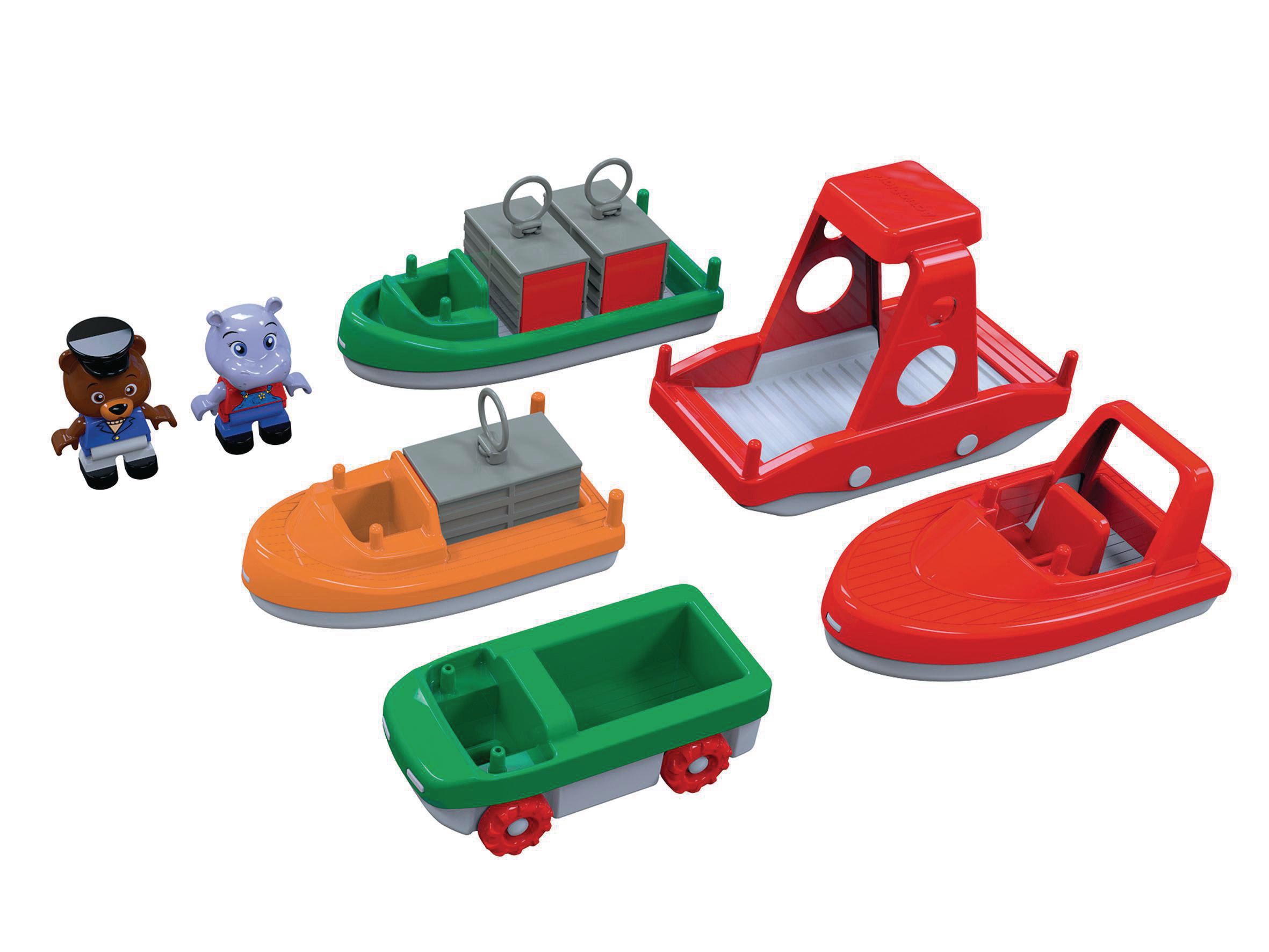 BIG AquaPlay Wasserspielzeugset Mehrfarbig Bootset