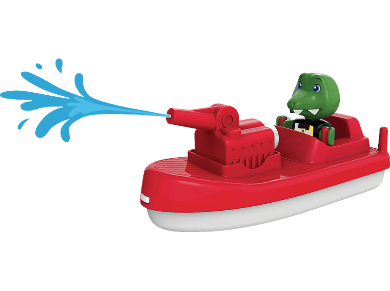 BIG AquaPlay Feuerwehrboot Wasserspielzeugset Rot