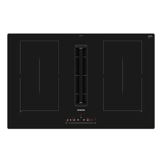 SIEMENS ED811FQ15E - Plan de cuisson à induction avec hotte aspirante intégrée (Noir)