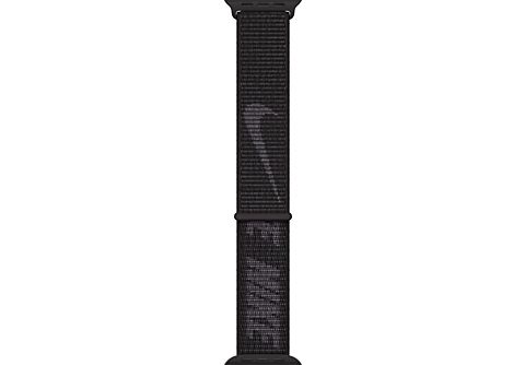REACONDICIONADO Apple Watch Loop Nike Sport, 45mm, Tejido nailon flexible y el inconfundible logotipo de Nike, Negro