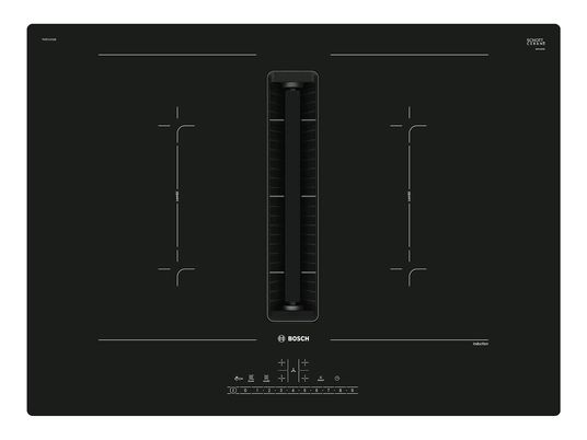 BOSCH PVQ711F15E - Piano cottura a induzione con cappa aspirante integrata (Nero)
