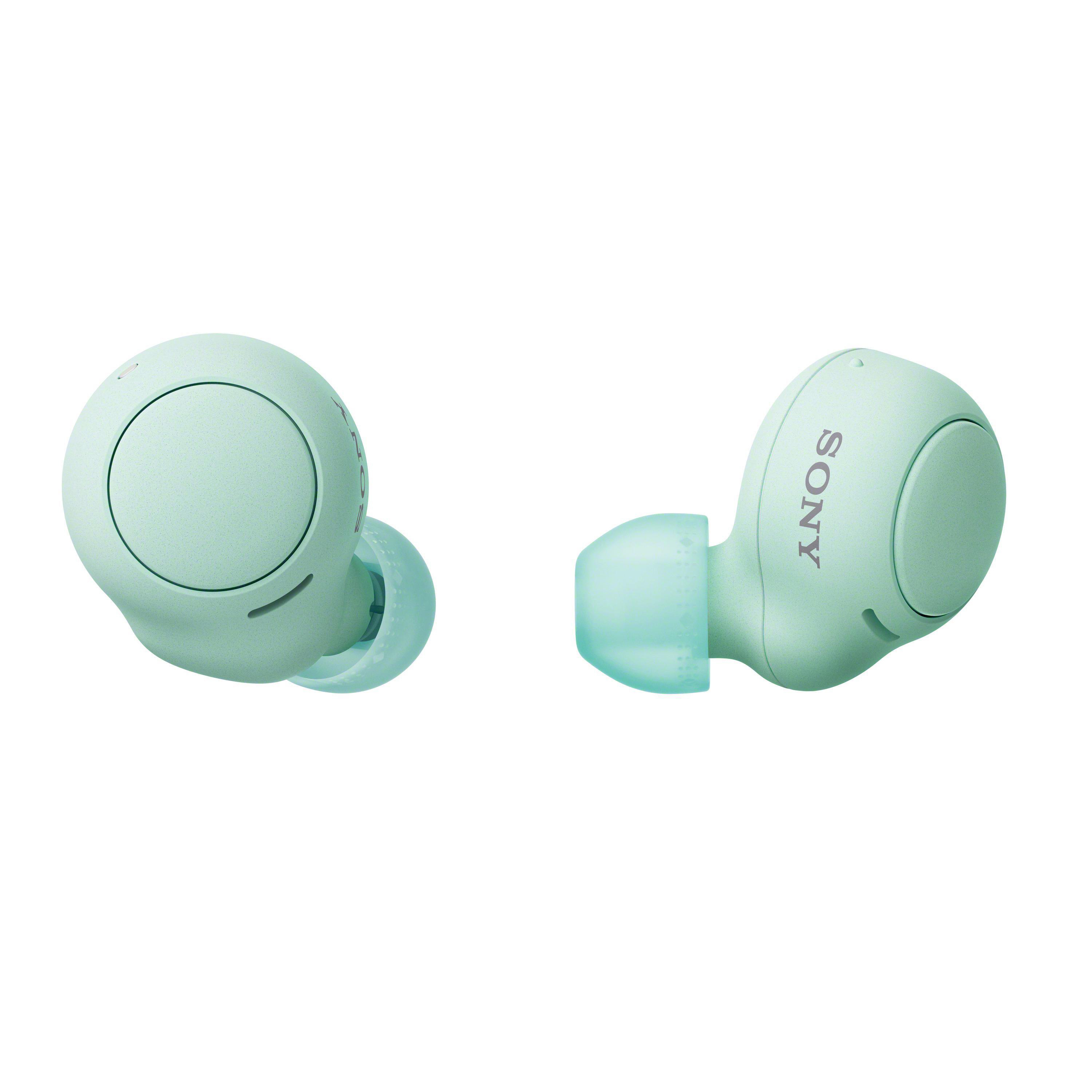 SONY WF-C500 Ladeetui, Grün Bluetooth Earbuds, In-ear Kopfhörer