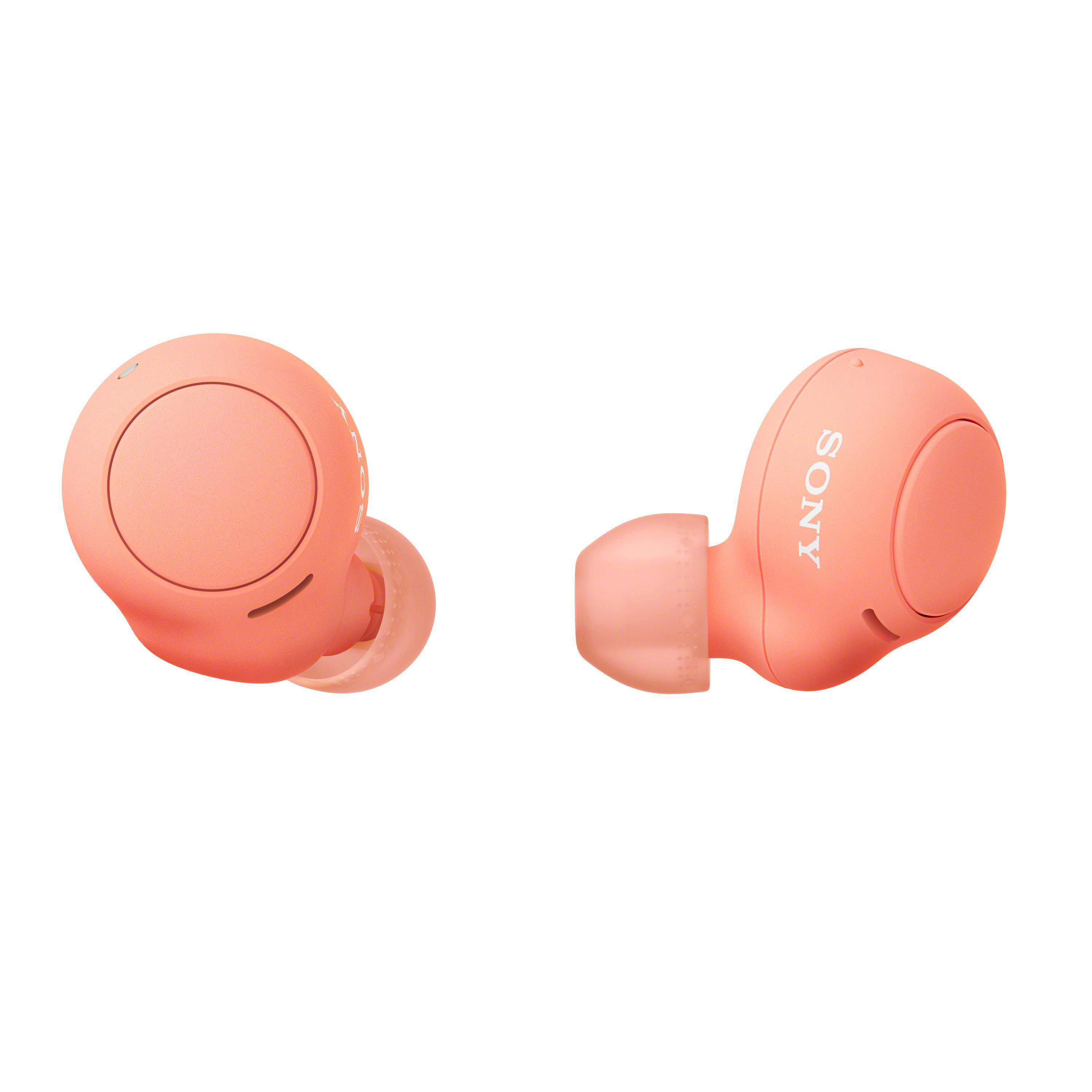 In-ear SONY Earbuds, Kopfhörer Bluetooth WF-C500 Orange Ladeetui,