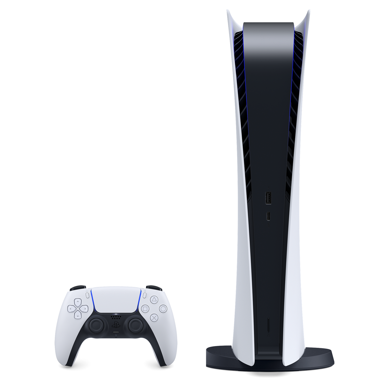 Consola - Sony PS5 Digital Edition, 825 GB, 4K, HDR, Blanco