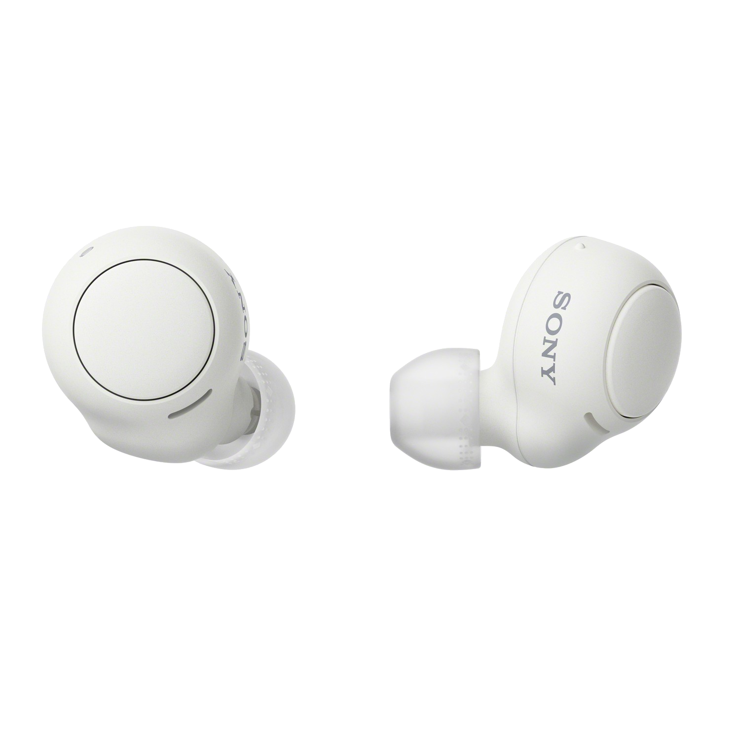 Auricular True Wireless - Sony WFC500W, Carga rápida, Autonomía 20h, Google Assistant, Siri, Bluetooth, IPX4, Cascos inalámbricos, Blanco