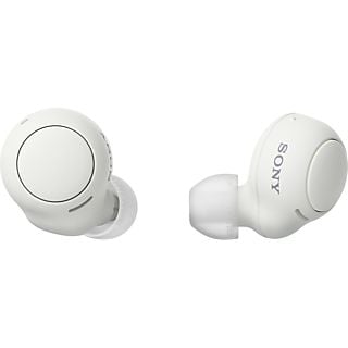 Auricular True Wireless - Sony WFC500W,  Carga rápida, Autonomía 20h, Google Assistant, Siri, Con funda, Bluetooth, IPX4, Cascos inalámbricos, Blanco