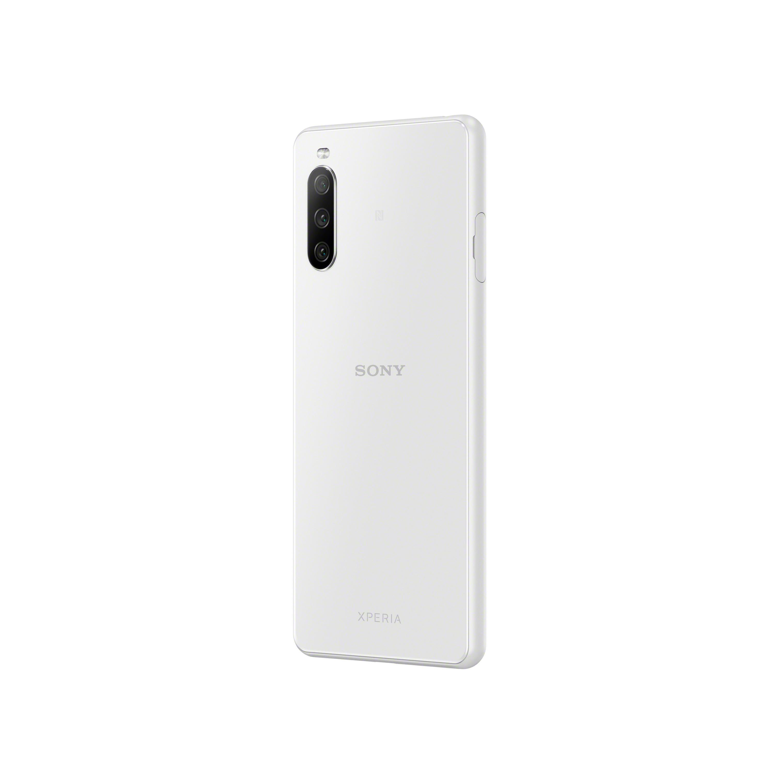 5G SIM 10 128 III SONY Weiß 21:9 GB Display Dual Xperia