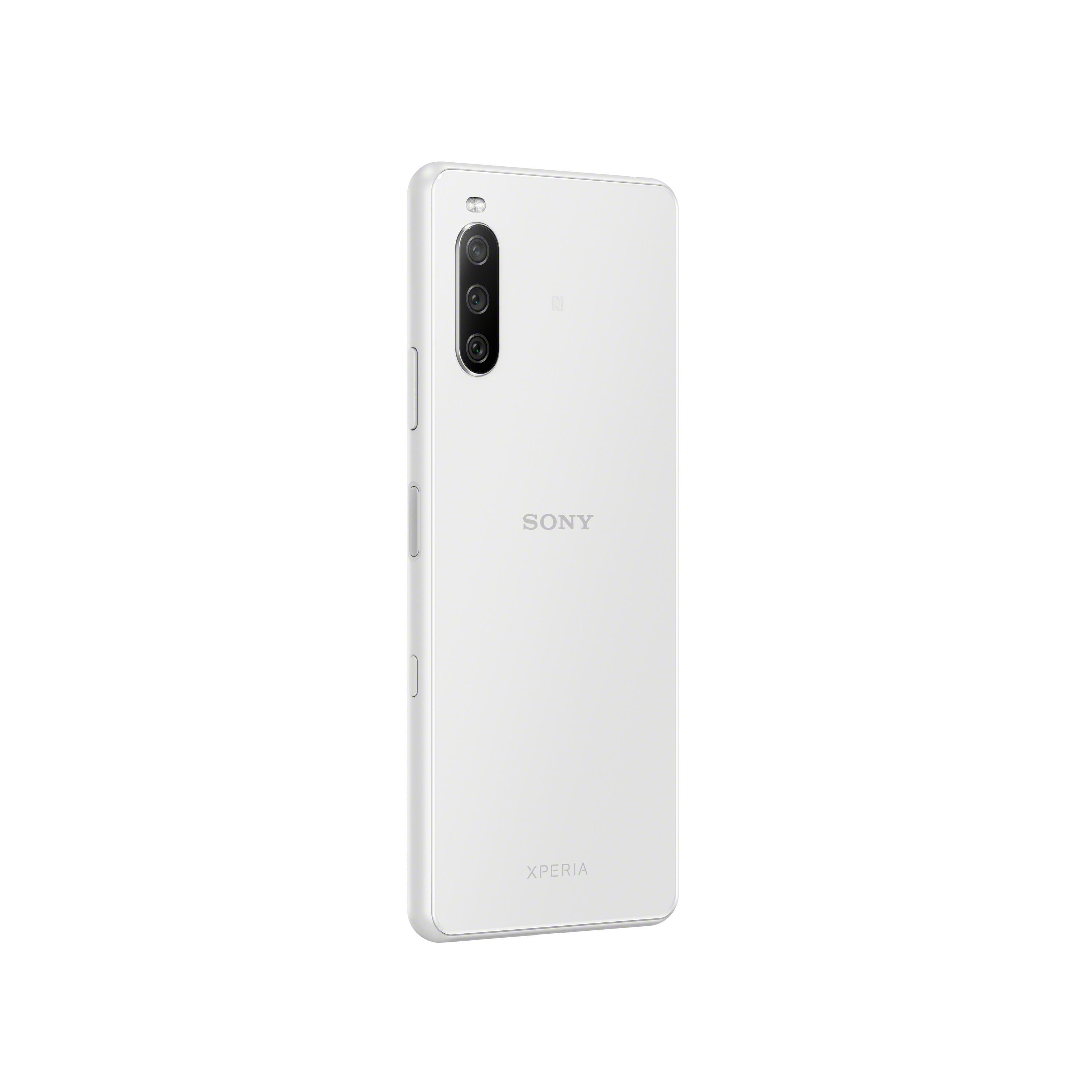 5G SIM 10 128 III SONY Weiß 21:9 GB Display Dual Xperia