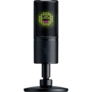 Micrófono - Razer Seiren Emote, Alámbrico, 100 Hz a: 20 kHz, USB, 20 mV / Pa, Soporte de mesa, Negro