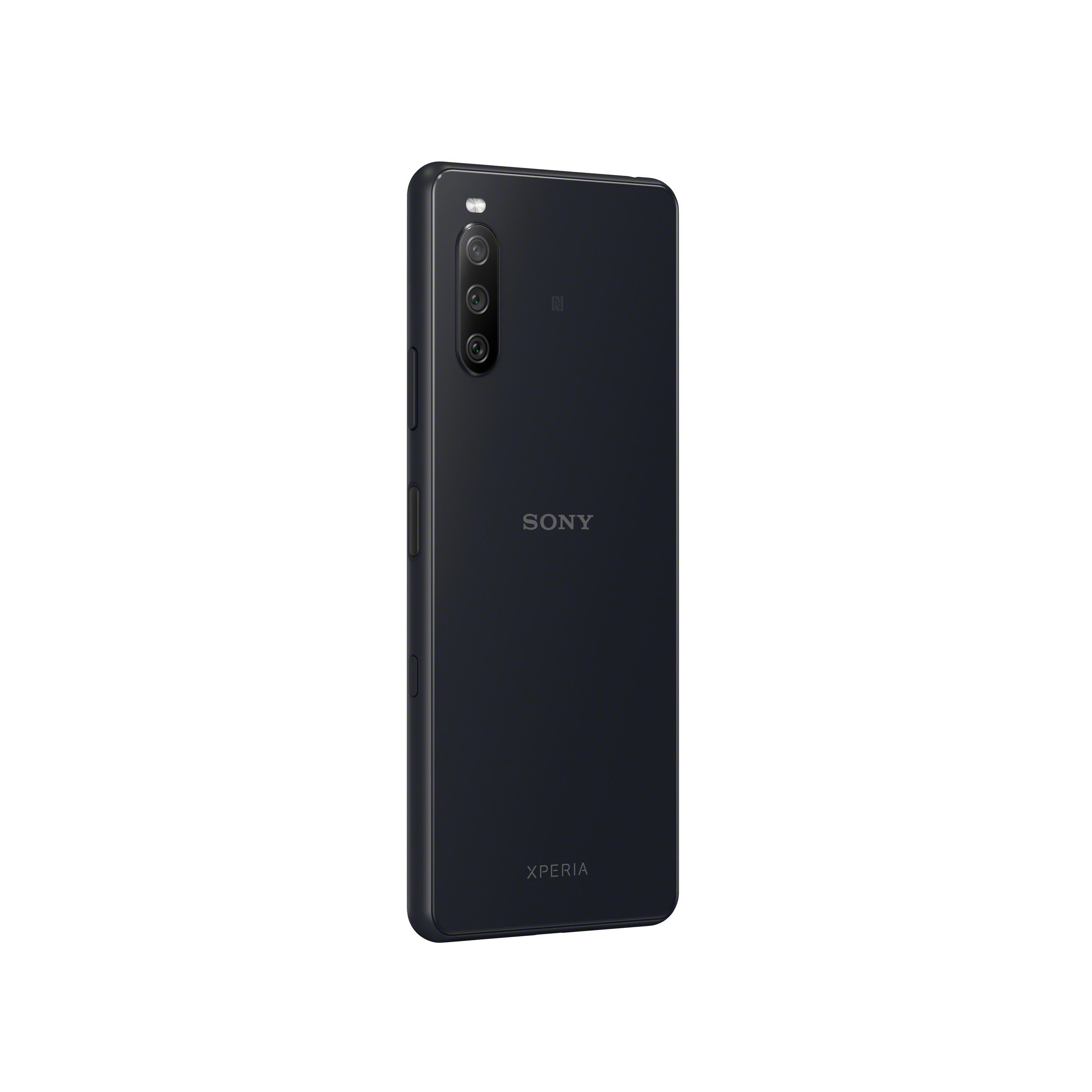 SONY Xperia 10 III + 128 BT 21:9 5G Dual GB Schwarz Display WH-CH710N Kopfhörer SIM