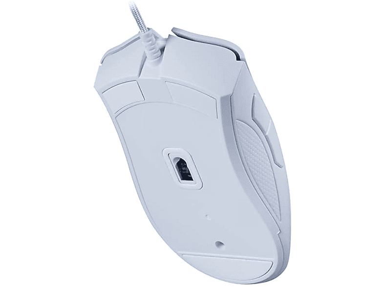 Razer Gaming Maus Deathadder Essential, USB, 6400 dpi, 5-Tasten, 1000Hz, 220IPS/30G, RGB-LED, Weiß — Foto 3 von 4