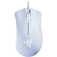 RAZER Gaming Maus Deathadder Essential, USB, 6400 dpi, 5-Tasten, 1000Hz, 220IPS/30G, RGB-LED, Weiß
